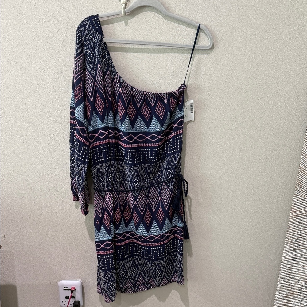 Stylish One-Shoulder Geometric Dress